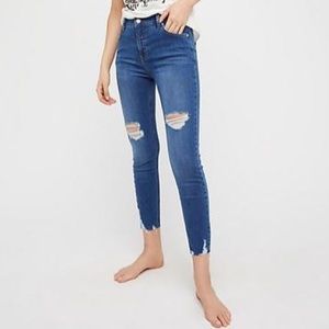 Free people mid rise skinnies